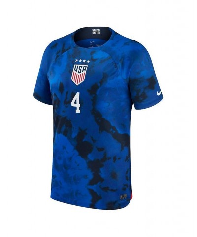 Men's Becky Sauerbrunn Blue USWNT 2022/23 Away Breathe Stadium Replica Player Jersey $53.20 Jersey