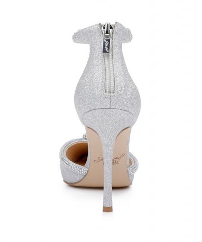 Women's Geena Evening Pump Silver $47.68 Shoes