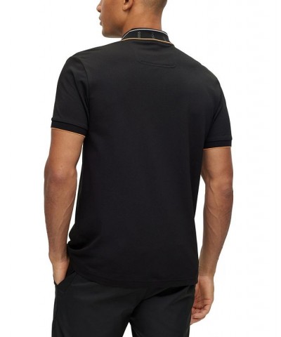 BOSS Men's Slim-Fit Polo Shirt Black $51.20 Polo Shirts