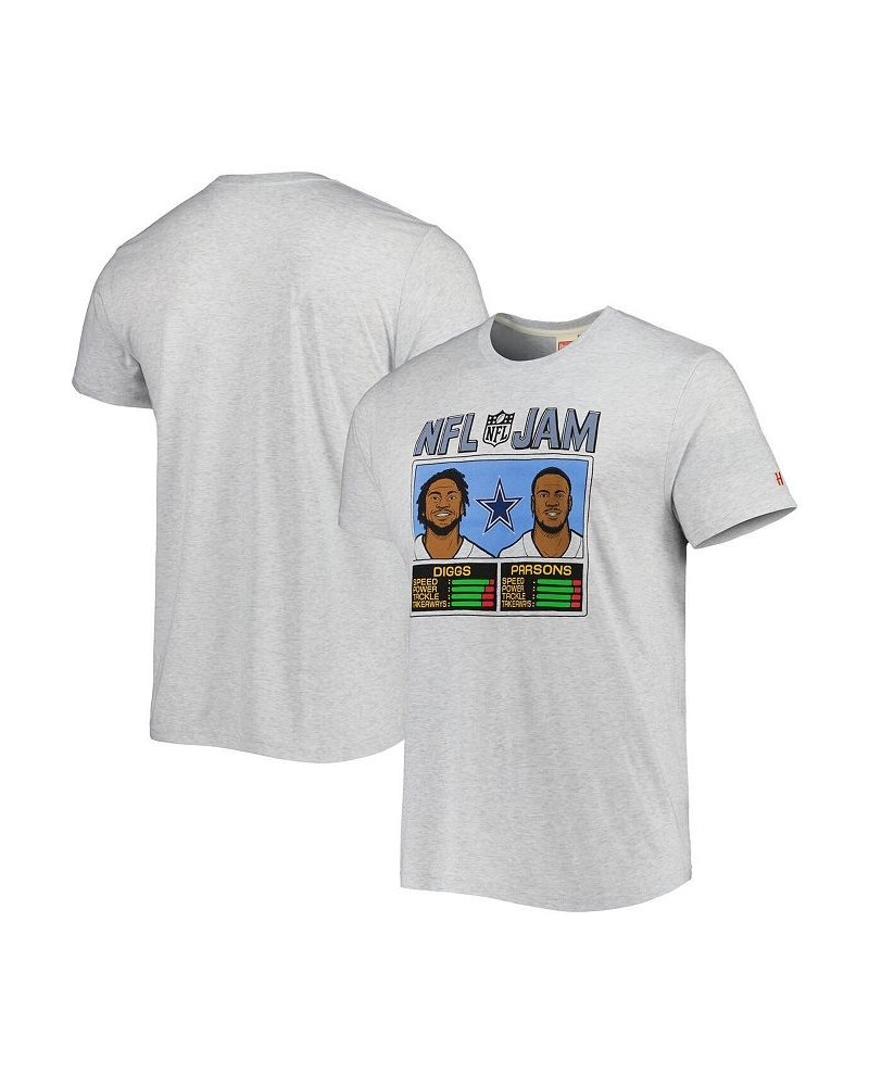 Men's Micah Parsons & Trevon Diggs Heathered Gray Dallas Cowboys NFL Jam Tri-Blend T-shirt $28.31 T-Shirts