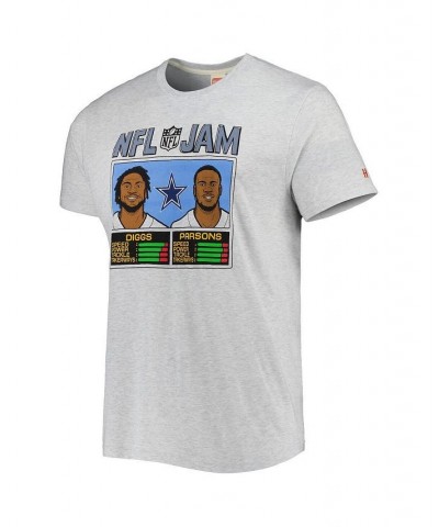 Men's Micah Parsons & Trevon Diggs Heathered Gray Dallas Cowboys NFL Jam Tri-Blend T-shirt $28.31 T-Shirts