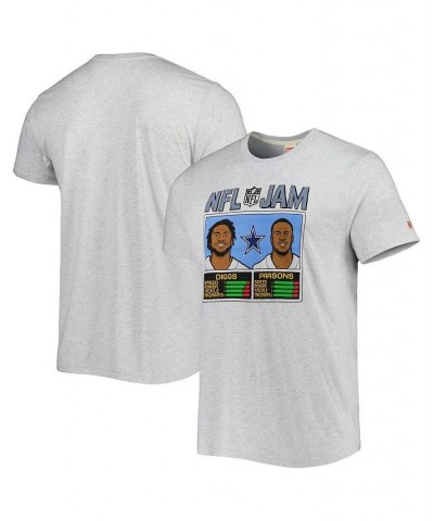 Men's Micah Parsons & Trevon Diggs Heathered Gray Dallas Cowboys NFL Jam Tri-Blend T-shirt $28.31 T-Shirts