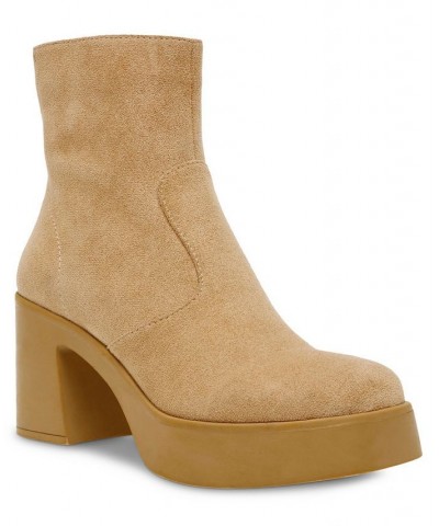 Women's Sierra Booties Tan/Beige $28.56 Shoes