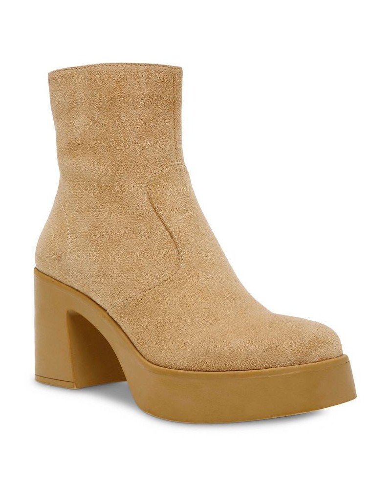 Women's Sierra Booties Tan/Beige $28.56 Shoes