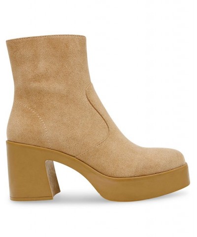 Women's Sierra Booties Tan/Beige $28.56 Shoes