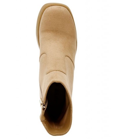 Women's Sierra Booties Tan/Beige $28.56 Shoes