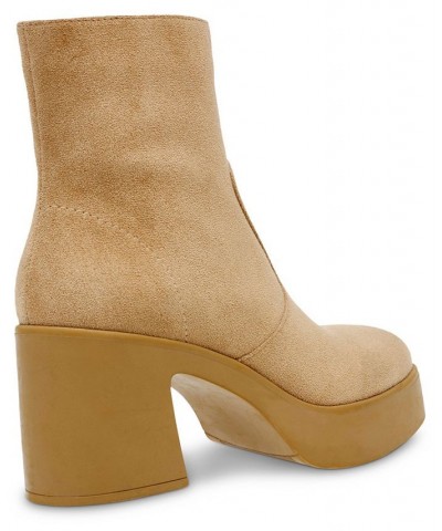 Women's Sierra Booties Tan/Beige $28.56 Shoes