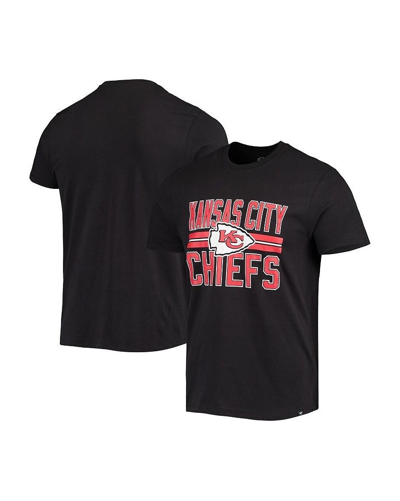 Men's '47 Black Kansas City Chiefs Team Super Rival T-shirt $17.04 T-Shirts