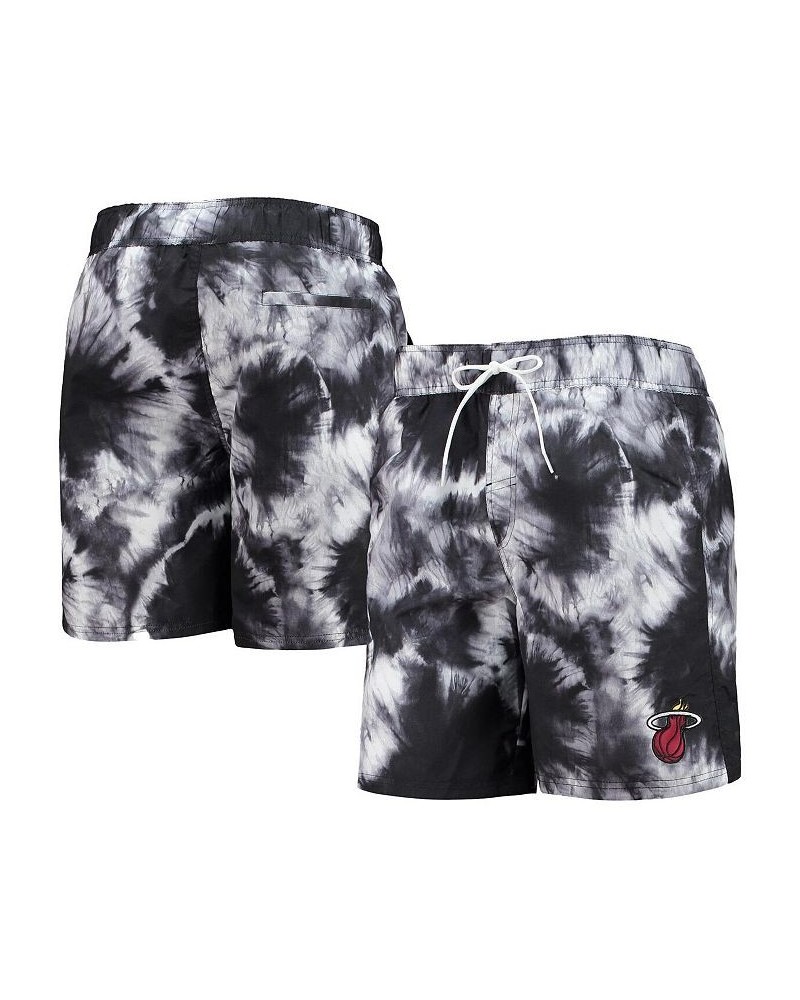 Men's Black Miami Heat Splash Volley Swim Shorts $19.74 Swimsuits