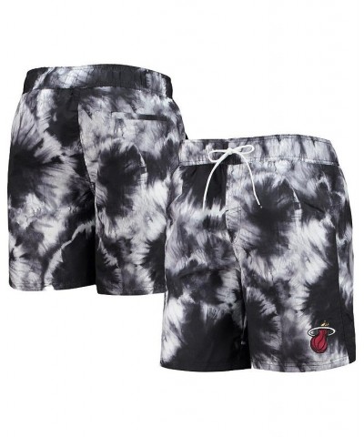 Men's Black Miami Heat Splash Volley Swim Shorts $19.74 Swimsuits