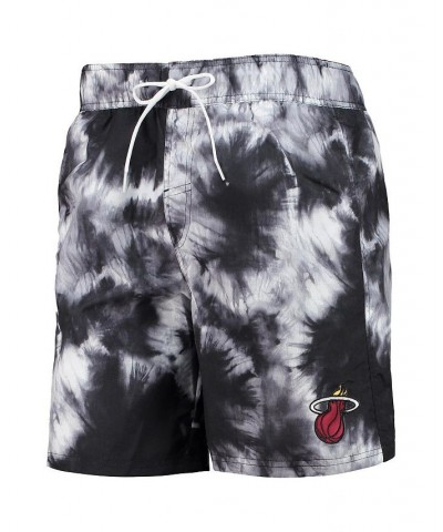 Men's Black Miami Heat Splash Volley Swim Shorts $19.74 Swimsuits