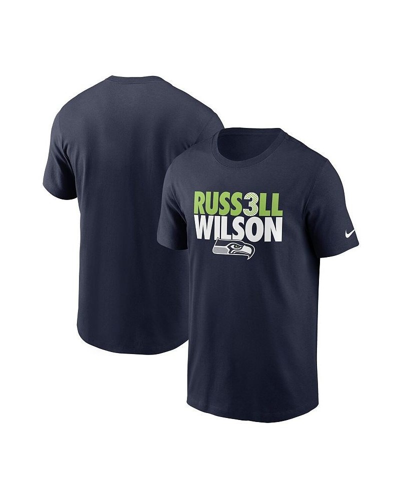 Men's Russell Wilson College Navy Seattle Seahawks Player Graphic T-shirt $20.87 T-Shirts