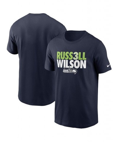 Men's Russell Wilson College Navy Seattle Seahawks Player Graphic T-shirt $20.87 T-Shirts