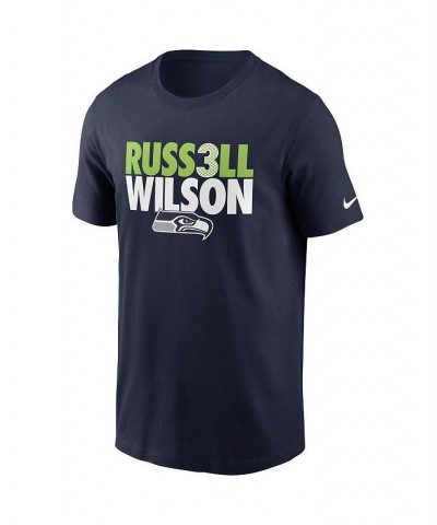 Men's Russell Wilson College Navy Seattle Seahawks Player Graphic T-shirt $20.87 T-Shirts