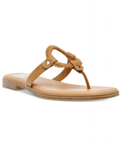 Women's Marta Thong Slide Sandals Tan/Beige $32.39 Shoes