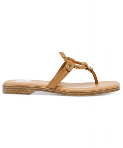 Women's Marta Thong Slide Sandals Tan/Beige $32.39 Shoes