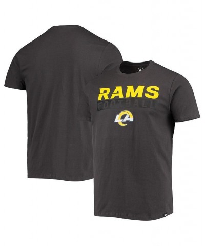 Men's '47 Charcoal Los Angeles Rams Dark Ops Super Rival T-shirt $22.61 T-Shirts