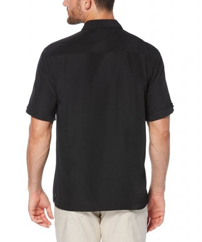 Men's Big & Tall Stripe Shirt Black $18.62 Shirts