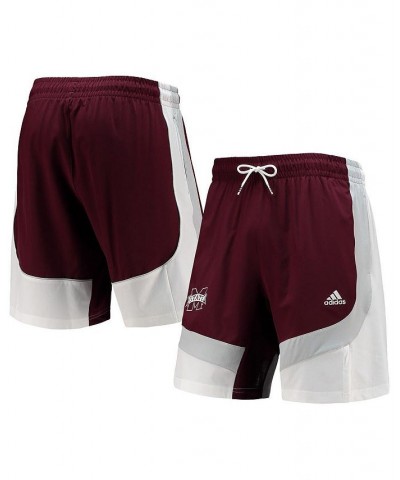 Men's Maroon Mississippi State Bulldogs Swingman Basketball Aeroready Shorts $30.24 Shorts