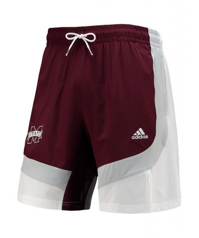 Men's Maroon Mississippi State Bulldogs Swingman Basketball Aeroready Shorts $30.24 Shorts