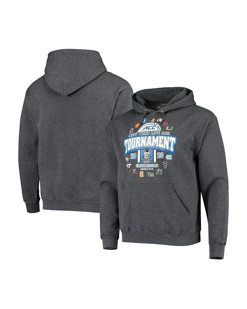 Men's Charcoal 2020 ACC Men's Basketball Tournament Pullover Hoodie $25.20 Sweatshirt