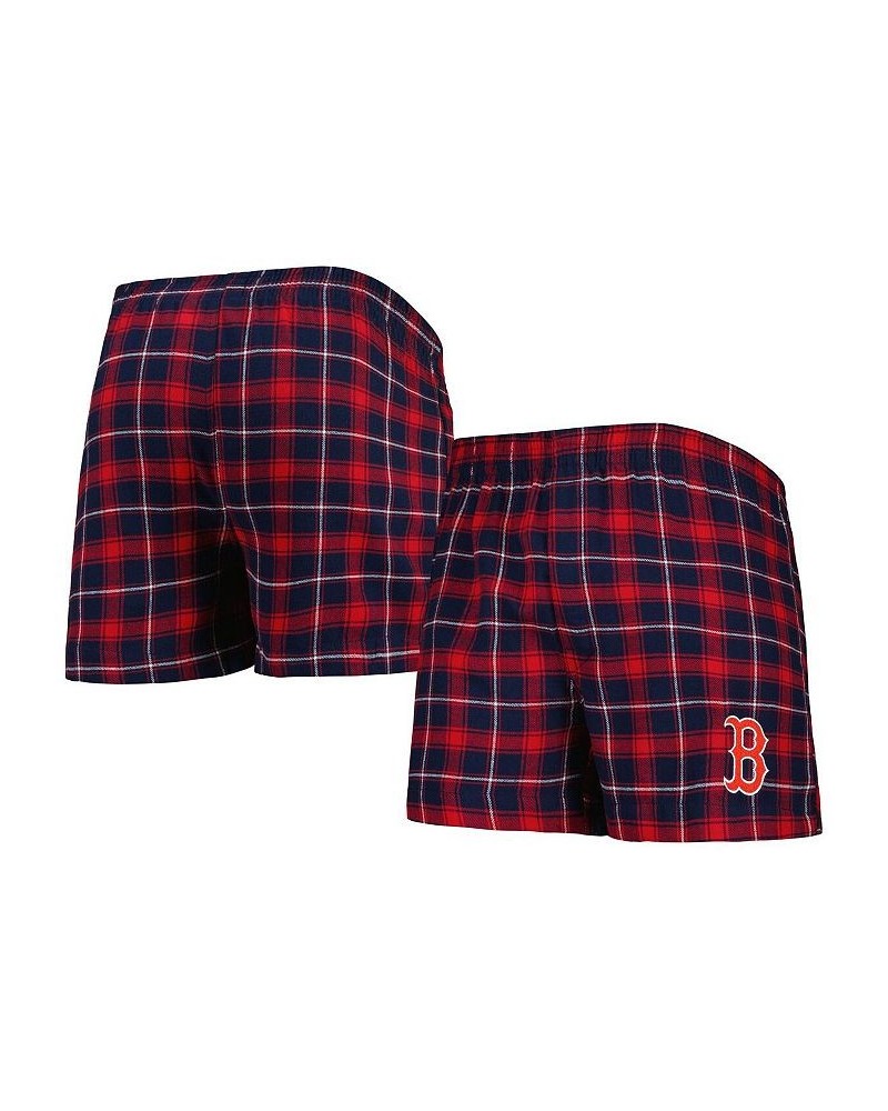 Men's Navy, Red Boston Red Sox Ledger Flannel Boxers $17.50 Underwear