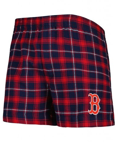 Men's Navy, Red Boston Red Sox Ledger Flannel Boxers $17.50 Underwear