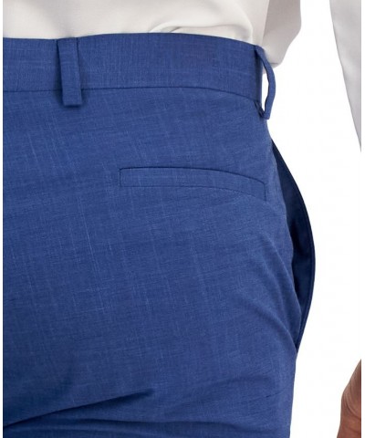 Men's Slim-Fit Plaid Suit Pants Blue $20.59 Pants