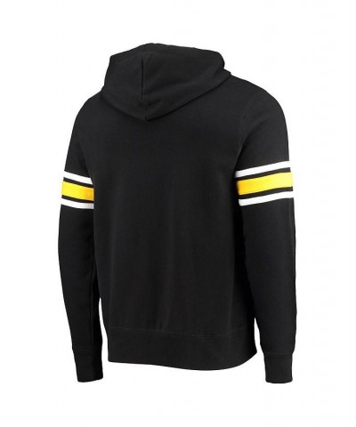 Men's Black Pittsburgh Steelers Double Block Pullover Hoodie $48.59 Sweatshirt