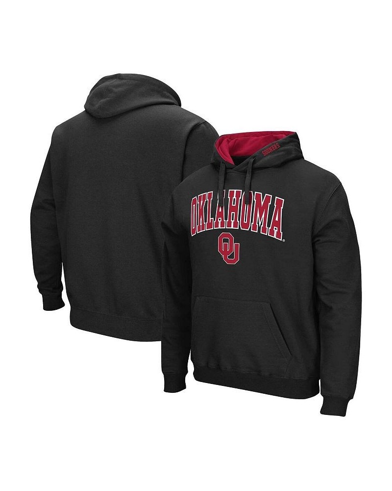 Men's Black Oklahoma Sooners Arch & Team Logo 3.0 Pullover Hoodie $30.00 Sweatshirt