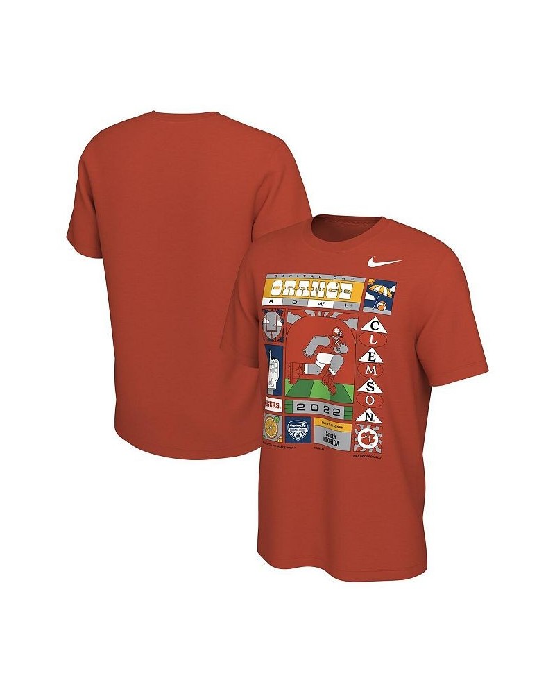 Men's Orange Clemson Tigers 2022 Orange Bowl Illustrated T-shirt $16.40 T-Shirts