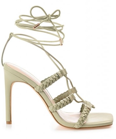 Women's Jamila Tie-Up Sandals White $38.50 Shoes