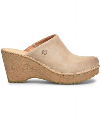 Women's Natalie Comfort Clog Shoe Ivory/Cream $54.60 Shoes