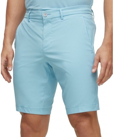 BOSS Men's Slim-Fit Shorts in Water-Repellent Twill Blue $82.32 Shorts