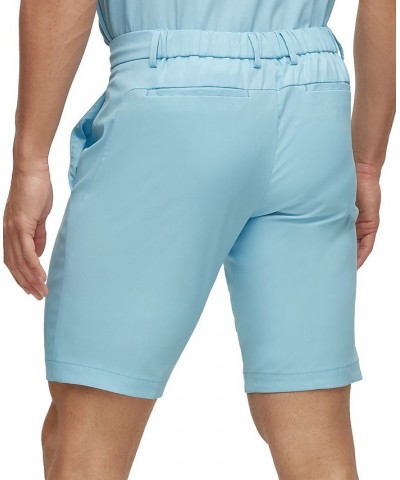 BOSS Men's Slim-Fit Shorts in Water-Repellent Twill Blue $82.32 Shorts