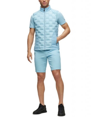 BOSS Men's Slim-Fit Shorts in Water-Repellent Twill Blue $82.32 Shorts