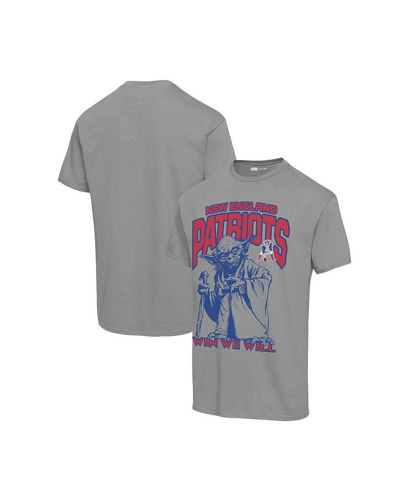 Men's and Women's Graphite New England Patriots Disney Star Wars Yoda Win We Will T-shirt $20.51 Tops