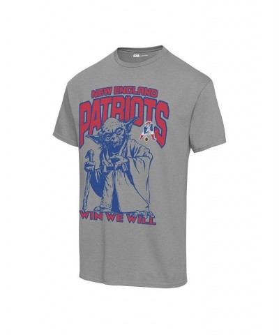 Men's and Women's Graphite New England Patriots Disney Star Wars Yoda Win We Will T-shirt $20.51 Tops