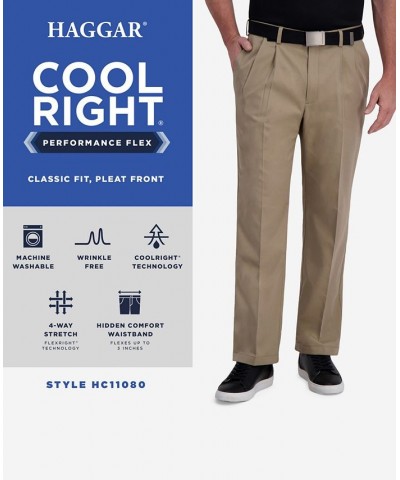 Cool Right Performance Flex Classic Fit Pleat Front Pant String $28.04 Pants