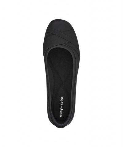 Women's Acasia Round Toe Slip-on Casual Flats Black $33.18 Shoes