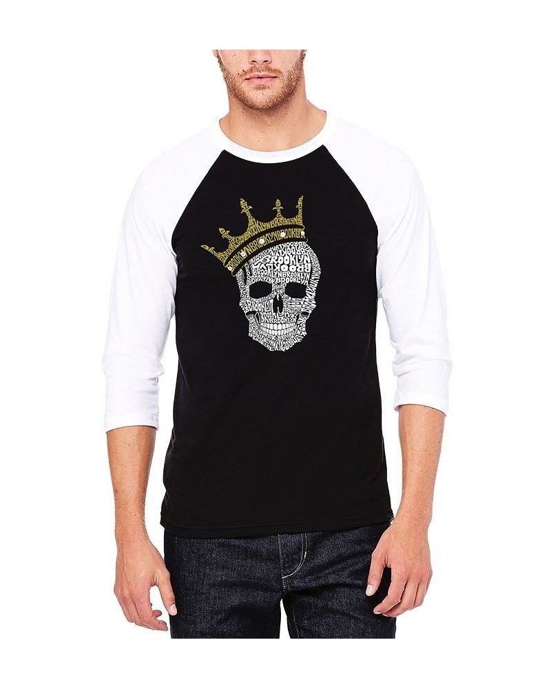 Men's Raglan Sleeves Brooklyn Crown Baseball Word Art T-shirt Multi $22.50 Shirts