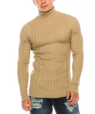 Men's Modern Ribbed Sweater Beige $32.90 Sweaters