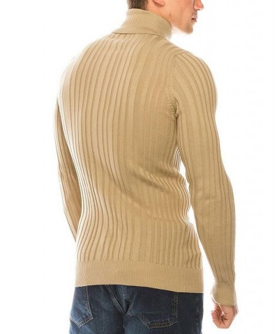 Men's Modern Ribbed Sweater Beige $32.90 Sweaters