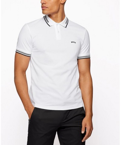 Boss Men's Slim-Fit Polo Shirt White $52.92 Polo Shirts