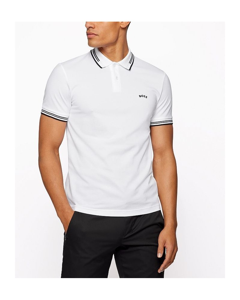 Boss Men's Slim-Fit Polo Shirt White $52.92 Polo Shirts