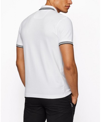 Boss Men's Slim-Fit Polo Shirt White $52.92 Polo Shirts