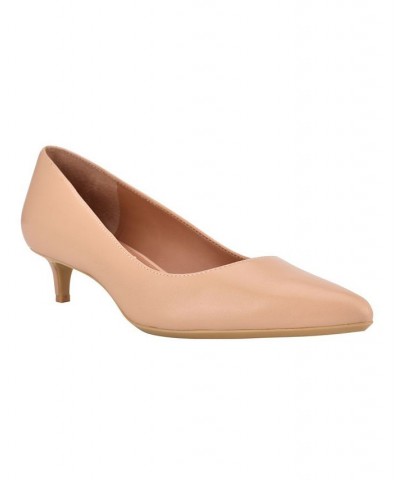 Women's Gabrianna Kitten Heel Pumps Tan/Beige $51.17 Shoes