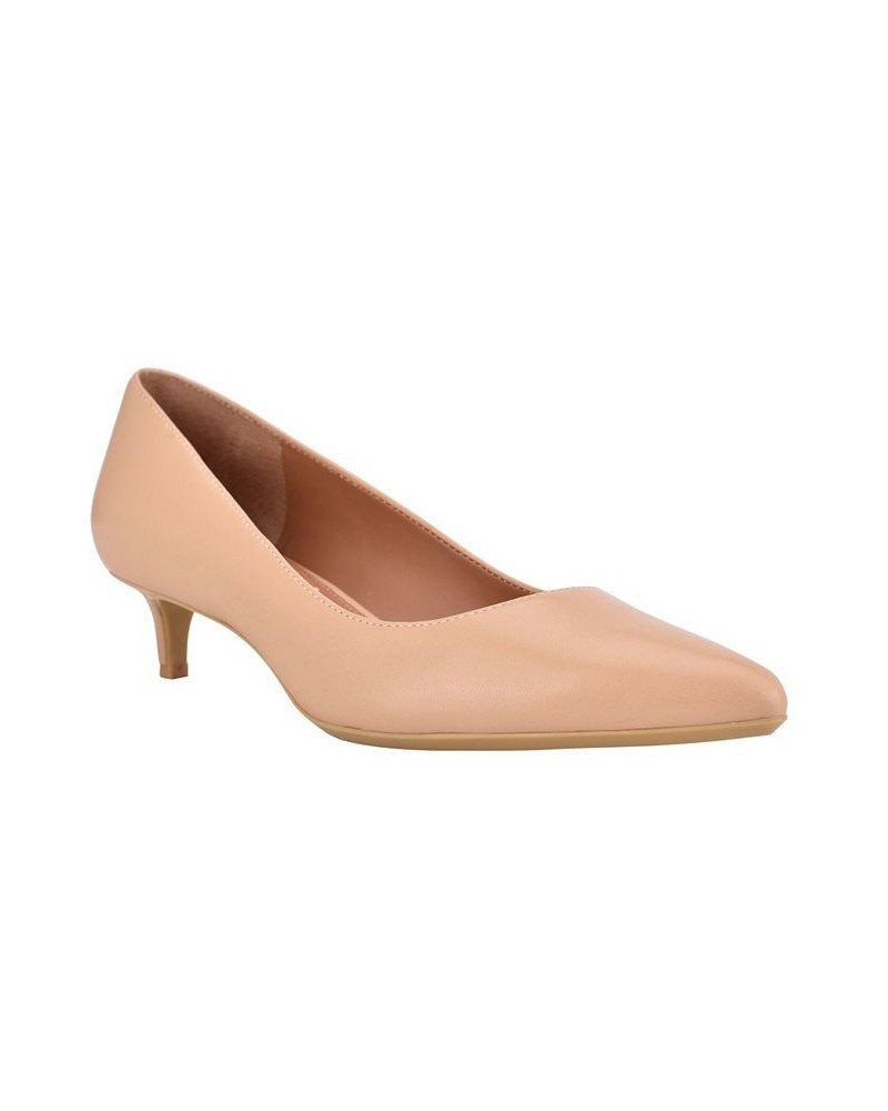 Women's Gabrianna Kitten Heel Pumps Tan/Beige $51.17 Shoes