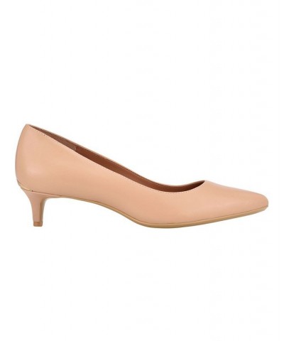 Women's Gabrianna Kitten Heel Pumps Tan/Beige $51.17 Shoes