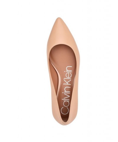 Women's Gabrianna Kitten Heel Pumps Tan/Beige $51.17 Shoes